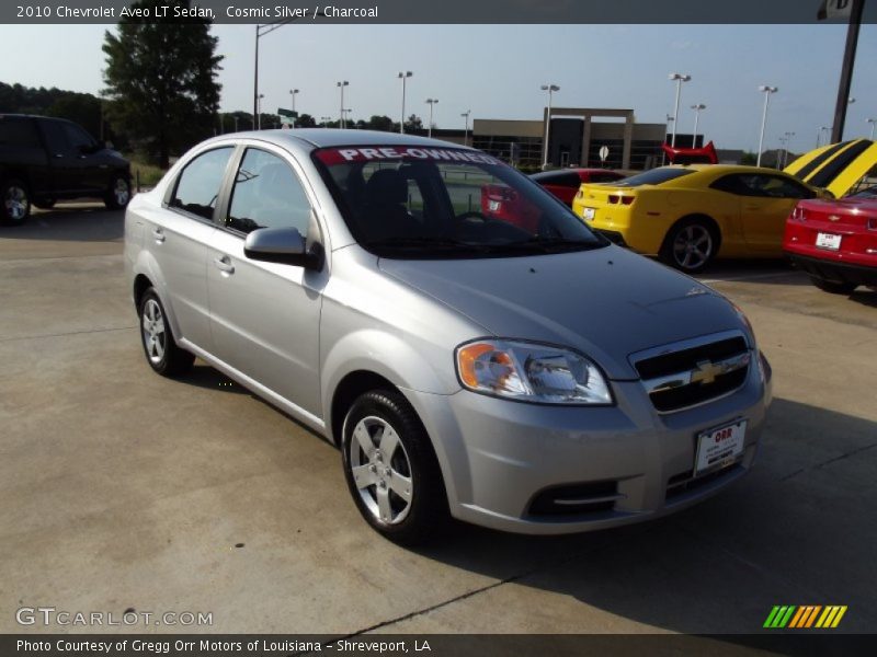 Cosmic Silver / Charcoal 2010 Chevrolet Aveo LT Sedan