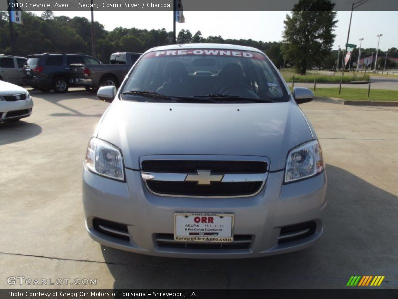 Cosmic Silver / Charcoal 2010 Chevrolet Aveo LT Sedan