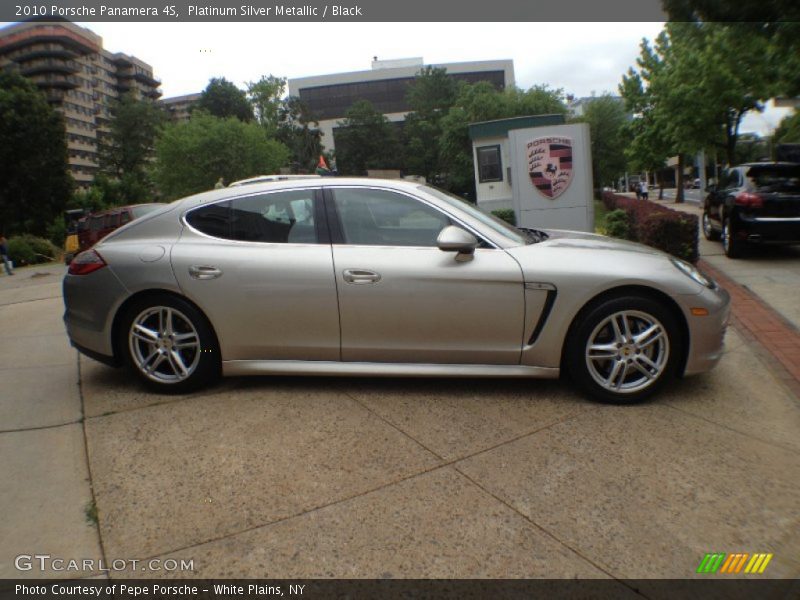 Platinum Silver Metallic / Black 2010 Porsche Panamera 4S