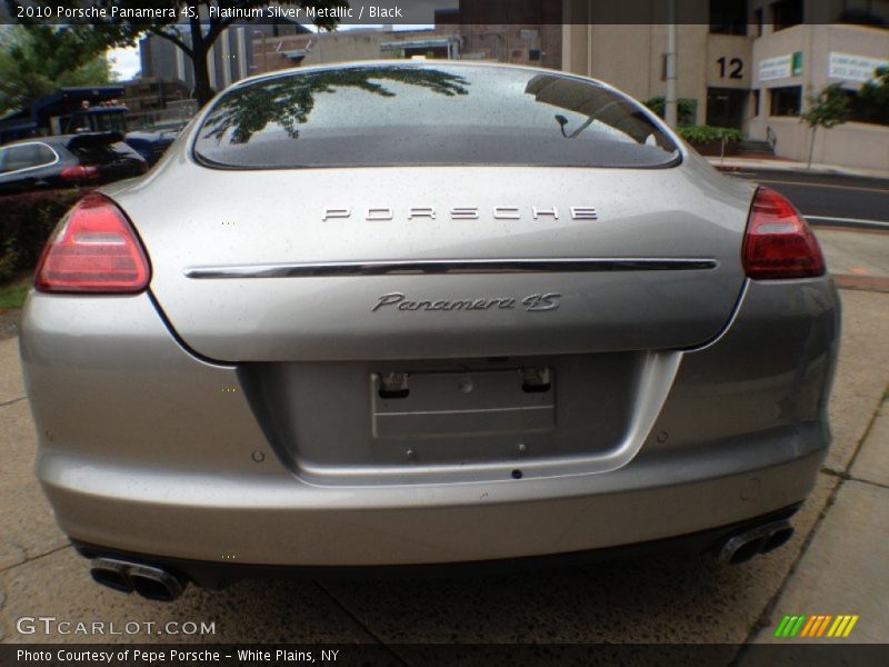 Platinum Silver Metallic / Black 2010 Porsche Panamera 4S