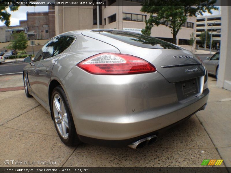 Platinum Silver Metallic / Black 2010 Porsche Panamera 4S