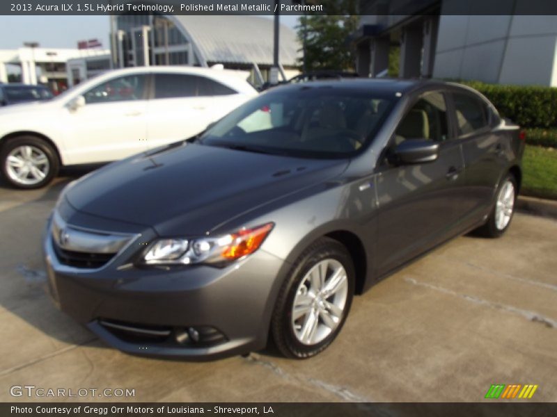 Polished Metal Metallic / Parchment 2013 Acura ILX 1.5L Hybrid Technology