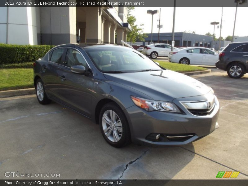 Polished Metal Metallic / Parchment 2013 Acura ILX 1.5L Hybrid Technology