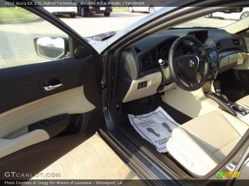 Polished Metal Metallic / Parchment 2013 Acura ILX 1.5L Hybrid Technology