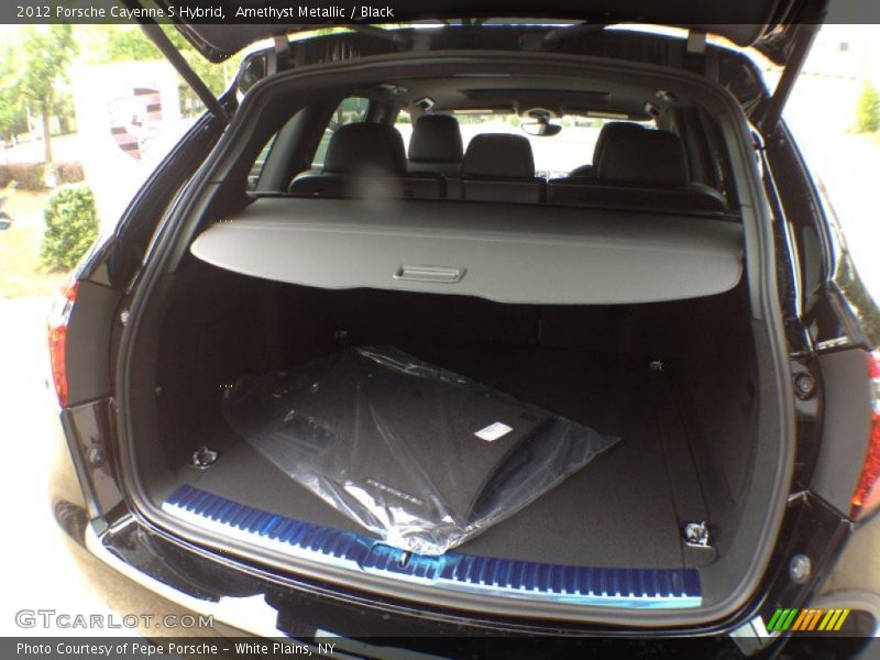 Amethyst Metallic / Black 2012 Porsche Cayenne S Hybrid