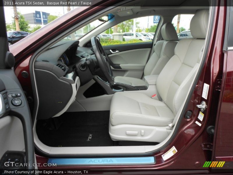Basque Red Pearl / Taupe 2011 Acura TSX Sedan