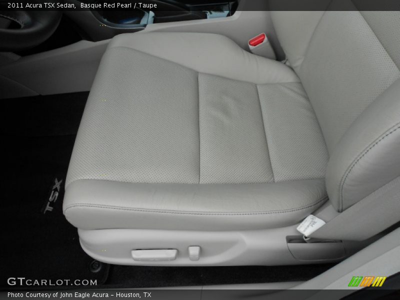 Basque Red Pearl / Taupe 2011 Acura TSX Sedan