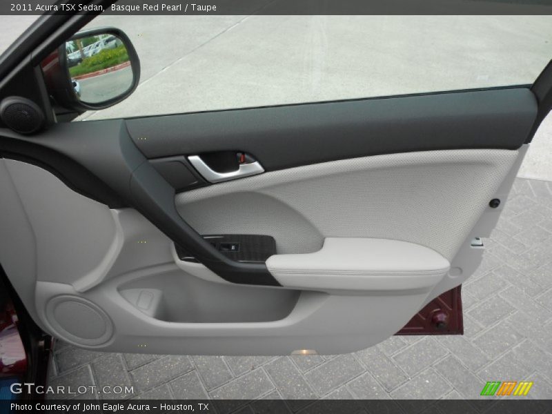 Basque Red Pearl / Taupe 2011 Acura TSX Sedan