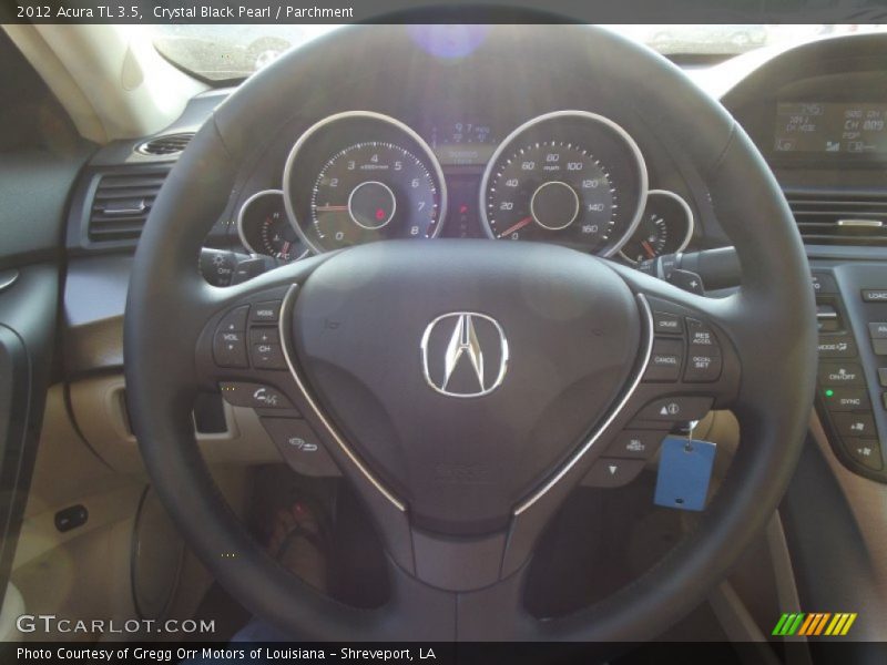 Crystal Black Pearl / Parchment 2012 Acura TL 3.5