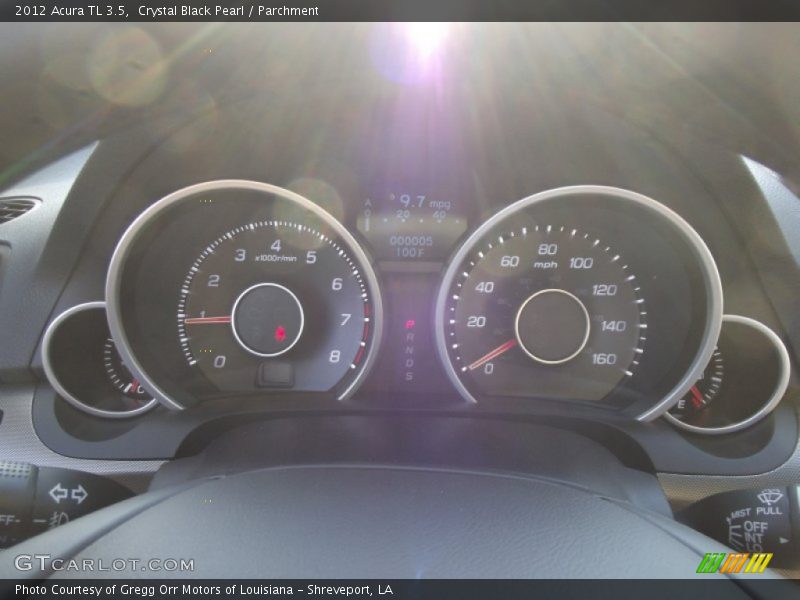 Crystal Black Pearl / Parchment 2012 Acura TL 3.5
