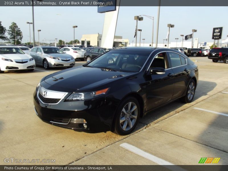 Crystal Black Pearl / Ebony 2012 Acura TL 3.5 Technology