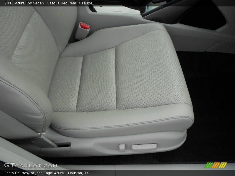 Basque Red Pearl / Taupe 2011 Acura TSX Sedan