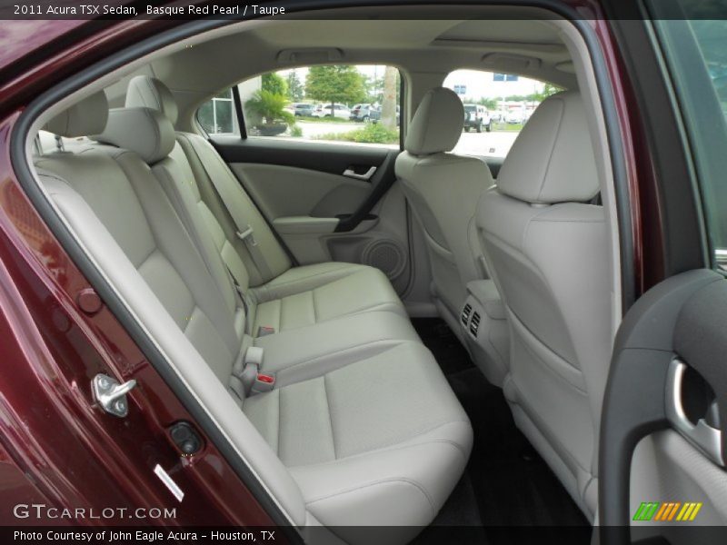 Rear Seat of 2011 TSX Sedan