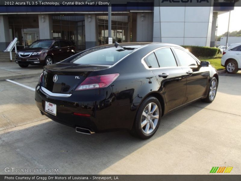 Crystal Black Pearl / Ebony 2012 Acura TL 3.5 Technology