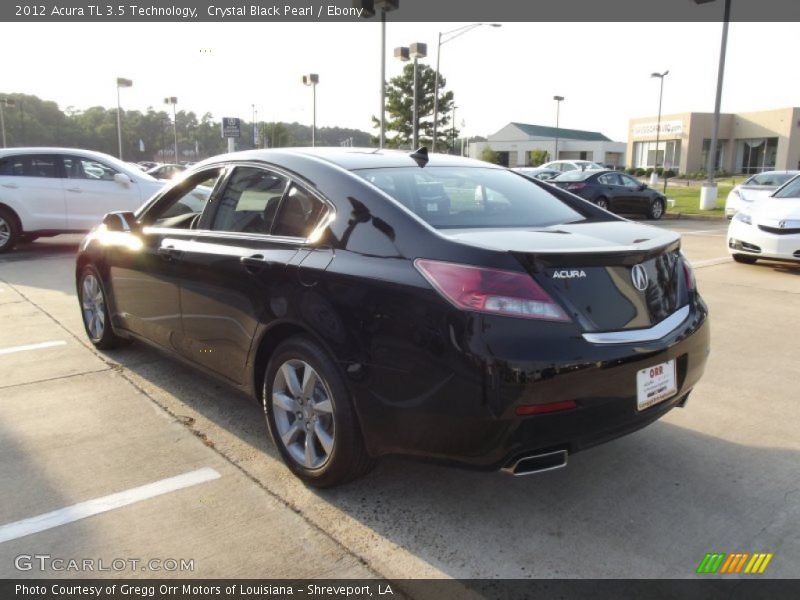 Crystal Black Pearl / Ebony 2012 Acura TL 3.5 Technology