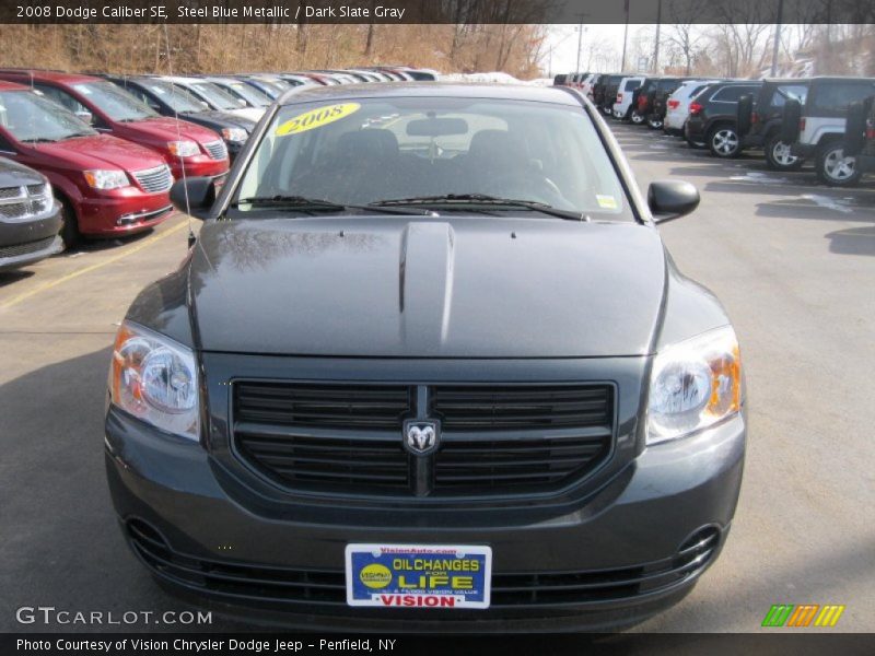 Steel Blue Metallic / Dark Slate Gray 2008 Dodge Caliber SE