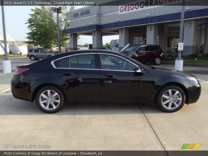 Crystal Black Pearl / Ebony 2012 Acura TL 3.5 Technology