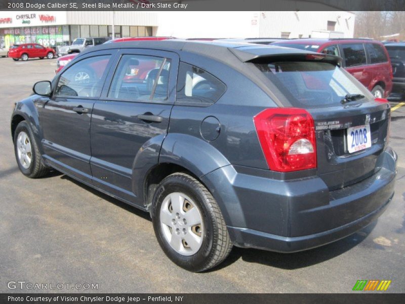 Steel Blue Metallic / Dark Slate Gray 2008 Dodge Caliber SE