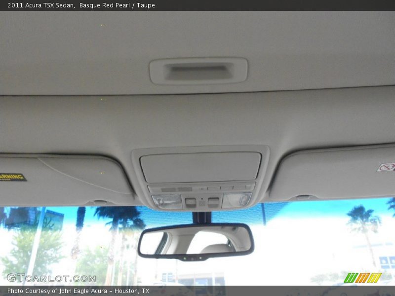 Basque Red Pearl / Taupe 2011 Acura TSX Sedan