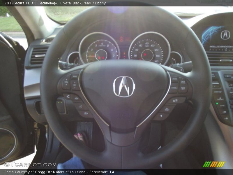 Crystal Black Pearl / Ebony 2012 Acura TL 3.5 Technology