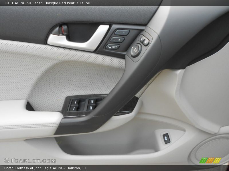 Basque Red Pearl / Taupe 2011 Acura TSX Sedan