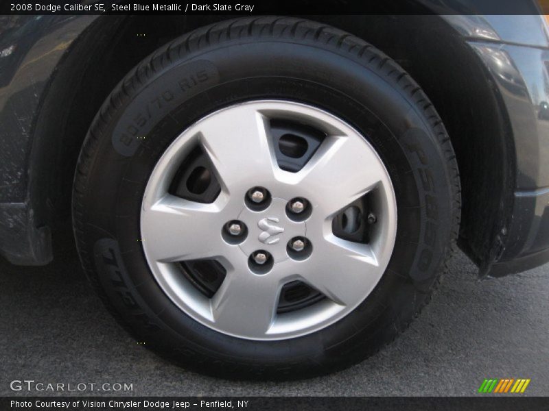 Steel Blue Metallic / Dark Slate Gray 2008 Dodge Caliber SE