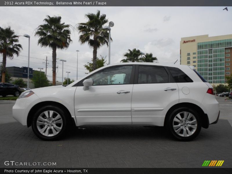 Bellanova White Pearl / Taupe 2012 Acura RDX Technology