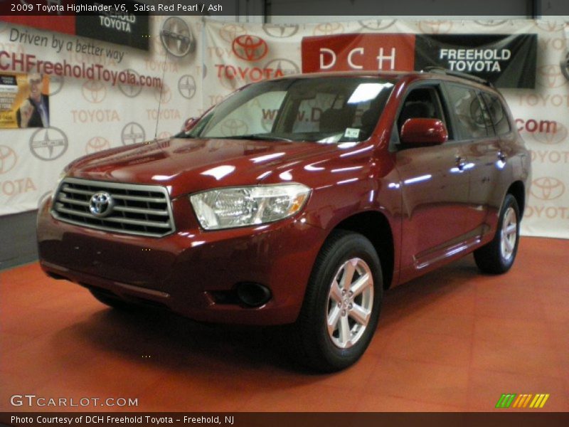 Salsa Red Pearl / Ash 2009 Toyota Highlander V6