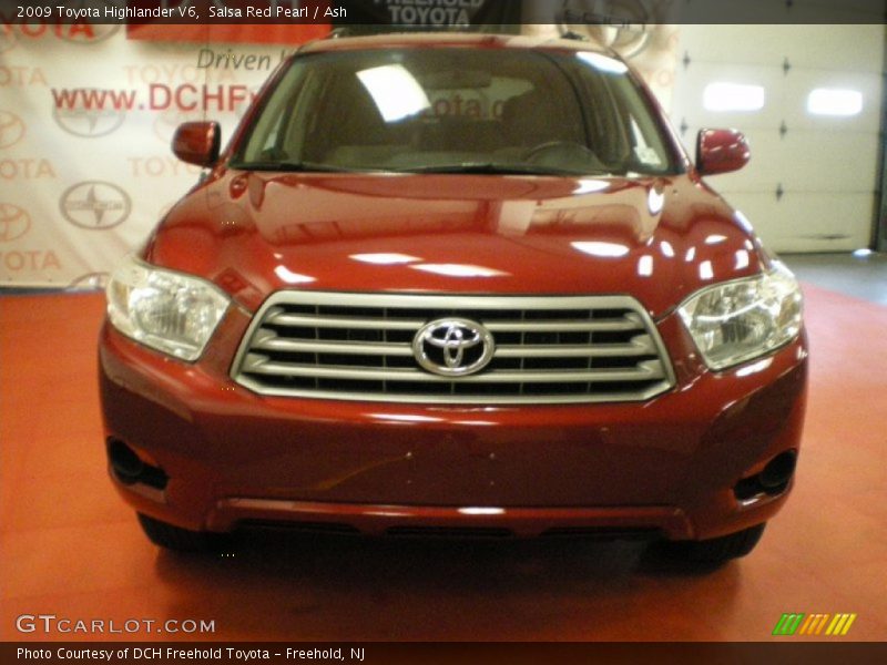 Salsa Red Pearl / Ash 2009 Toyota Highlander V6