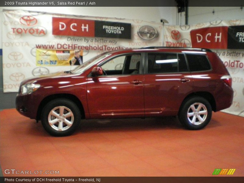 Salsa Red Pearl / Ash 2009 Toyota Highlander V6