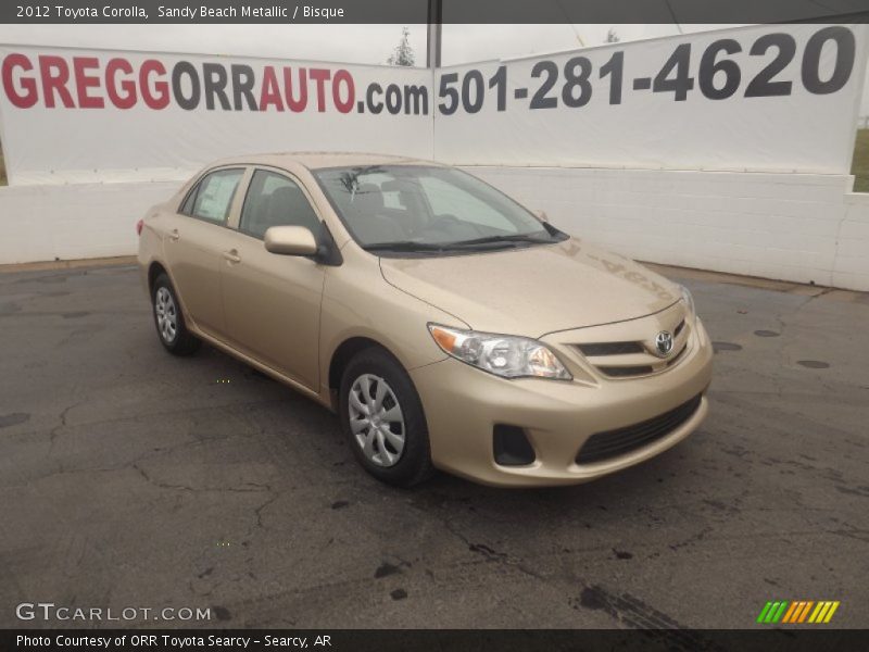 Sandy Beach Metallic / Bisque 2012 Toyota Corolla