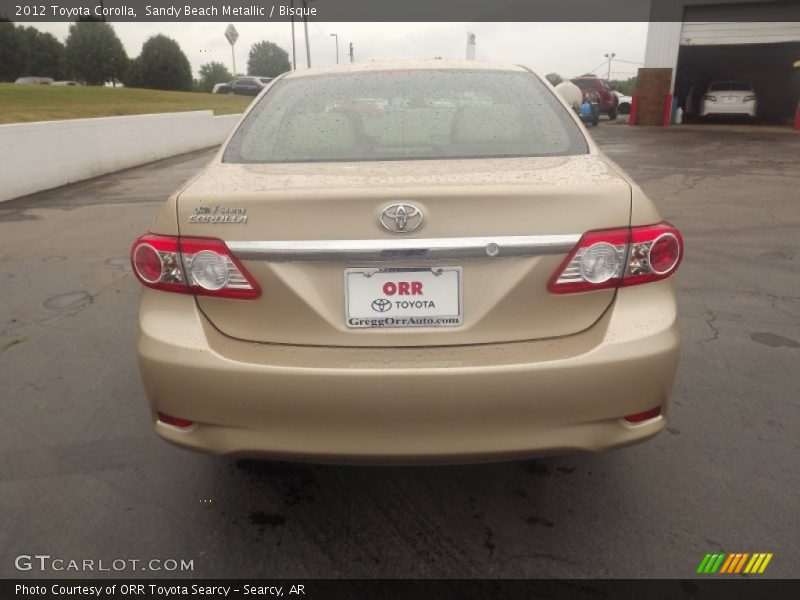 Sandy Beach Metallic / Bisque 2012 Toyota Corolla
