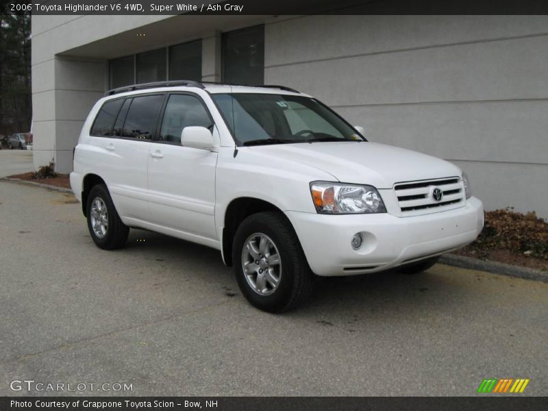 Super White / Ash Gray 2006 Toyota Highlander V6 4WD