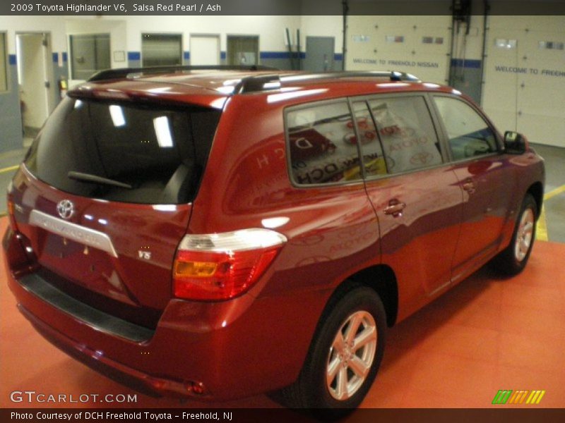 Salsa Red Pearl / Ash 2009 Toyota Highlander V6