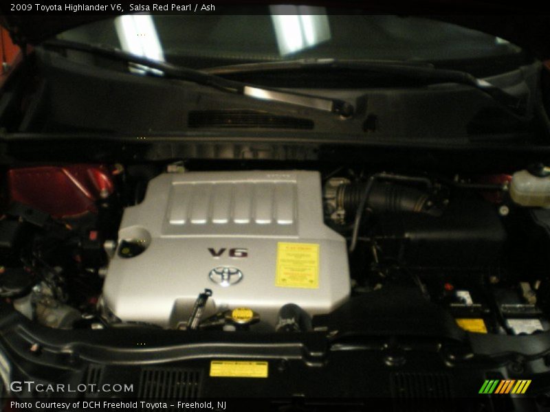 Salsa Red Pearl / Ash 2009 Toyota Highlander V6
