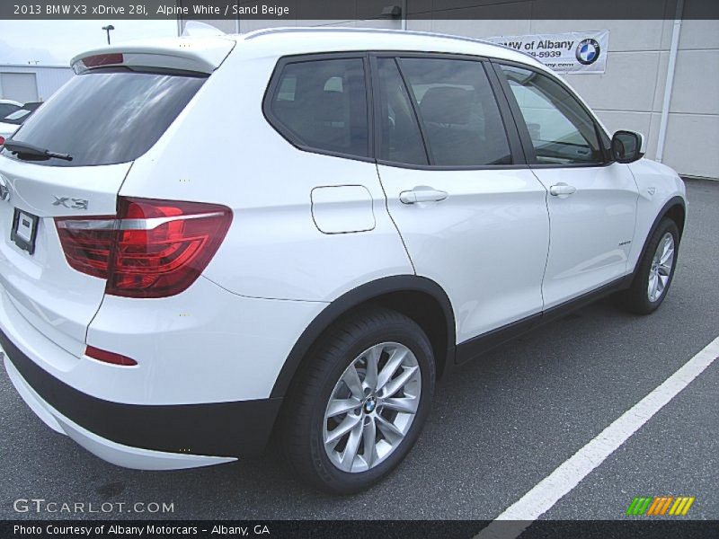 Alpine White / Sand Beige 2013 BMW X3 xDrive 28i