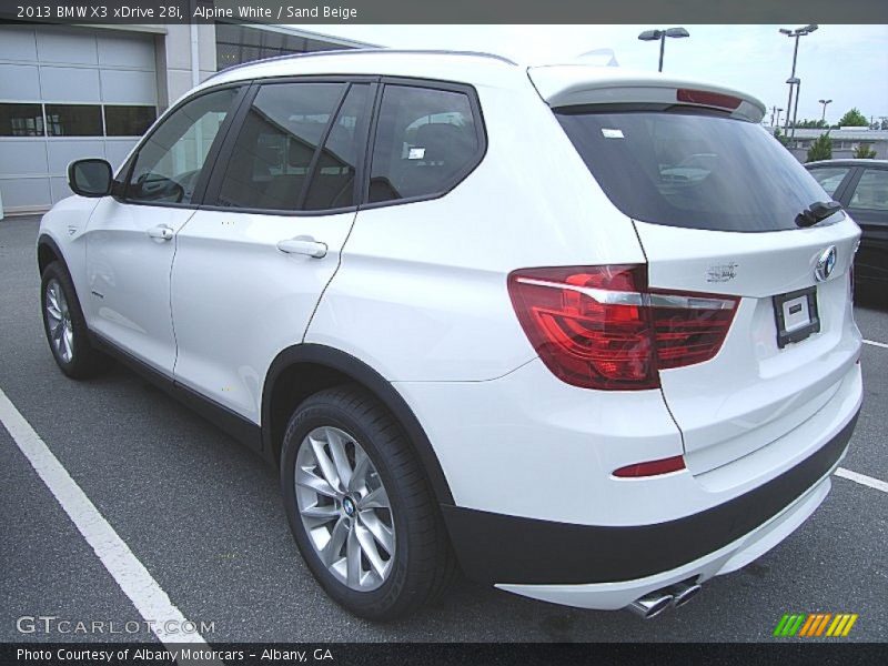 Alpine White / Sand Beige 2013 BMW X3 xDrive 28i