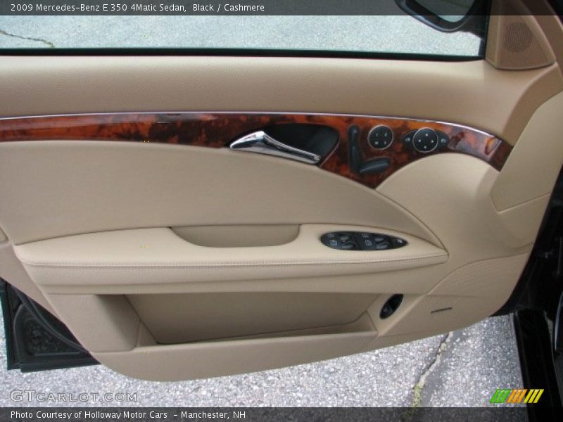Black / Cashmere 2009 Mercedes-Benz E 350 4Matic Sedan
