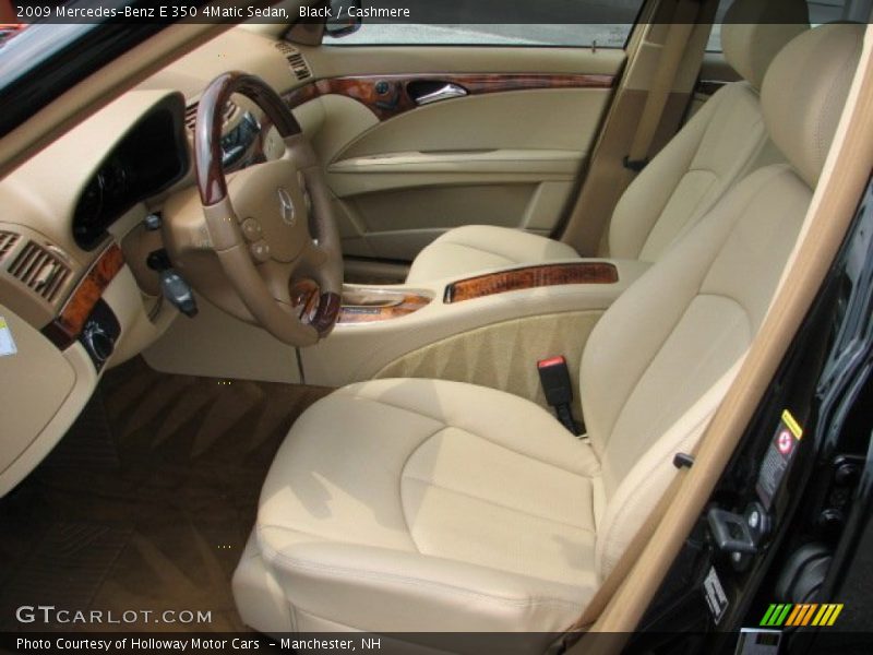Black / Cashmere 2009 Mercedes-Benz E 350 4Matic Sedan