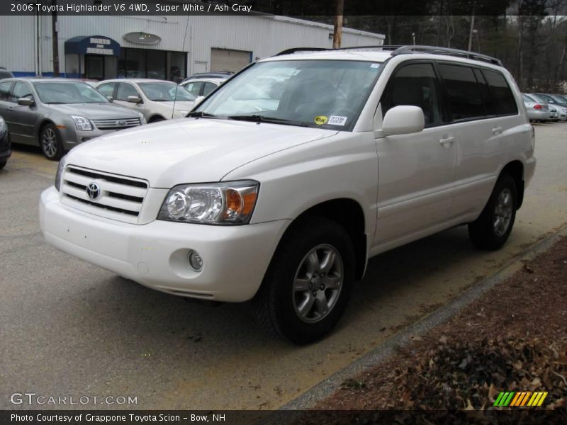 Super White / Ash Gray 2006 Toyota Highlander V6 4WD