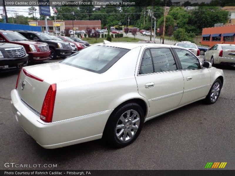 White Diamond Tricoat / Titanium/Dark Titanium 2009 Cadillac DTS Luxury