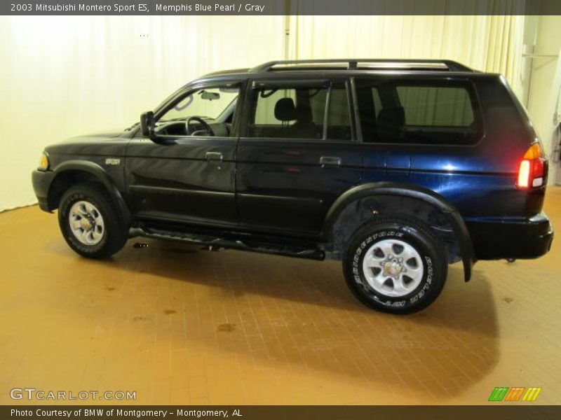 Memphis Blue Pearl / Gray 2003 Mitsubishi Montero Sport ES