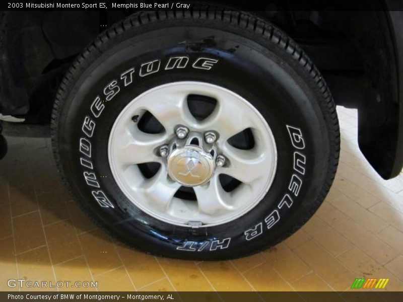 Memphis Blue Pearl / Gray 2003 Mitsubishi Montero Sport ES