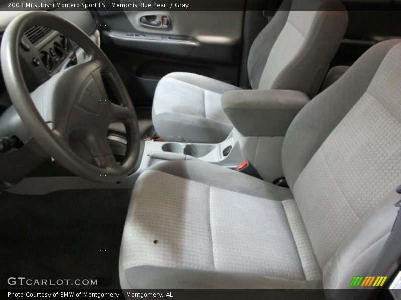 Memphis Blue Pearl / Gray 2003 Mitsubishi Montero Sport ES
