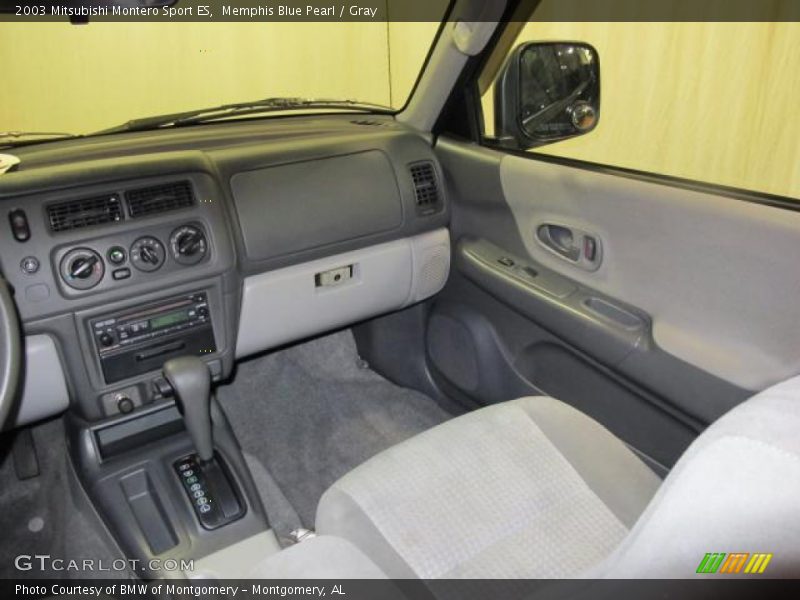 Memphis Blue Pearl / Gray 2003 Mitsubishi Montero Sport ES