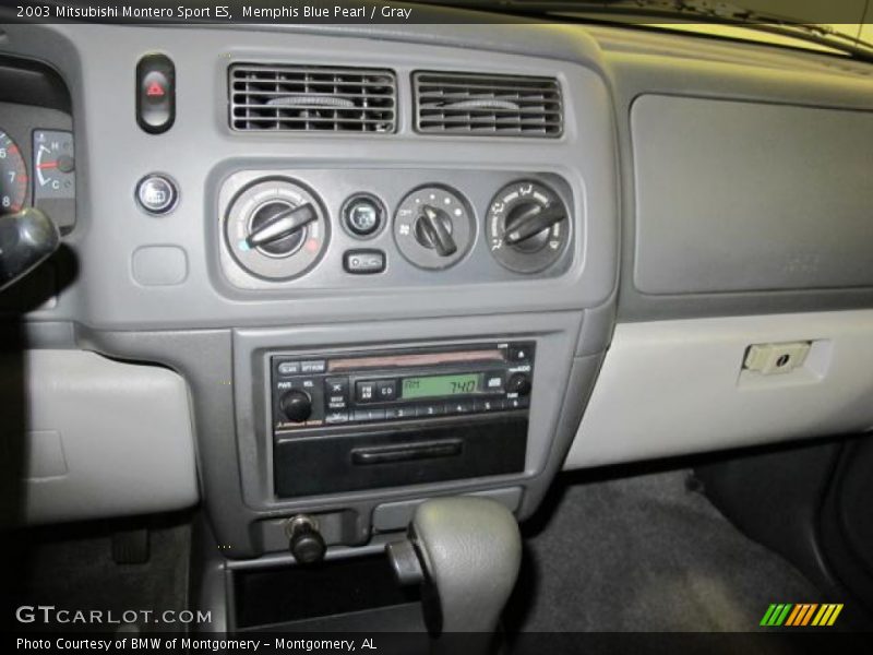 Memphis Blue Pearl / Gray 2003 Mitsubishi Montero Sport ES