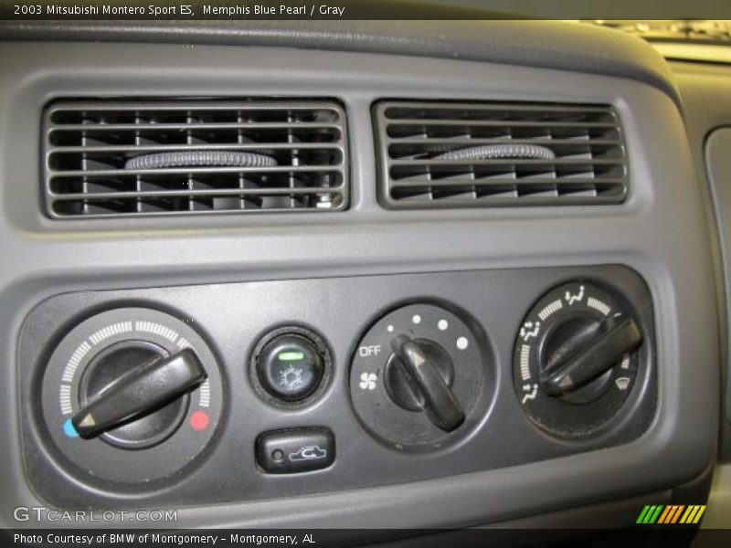 Controls of 2003 Montero Sport ES