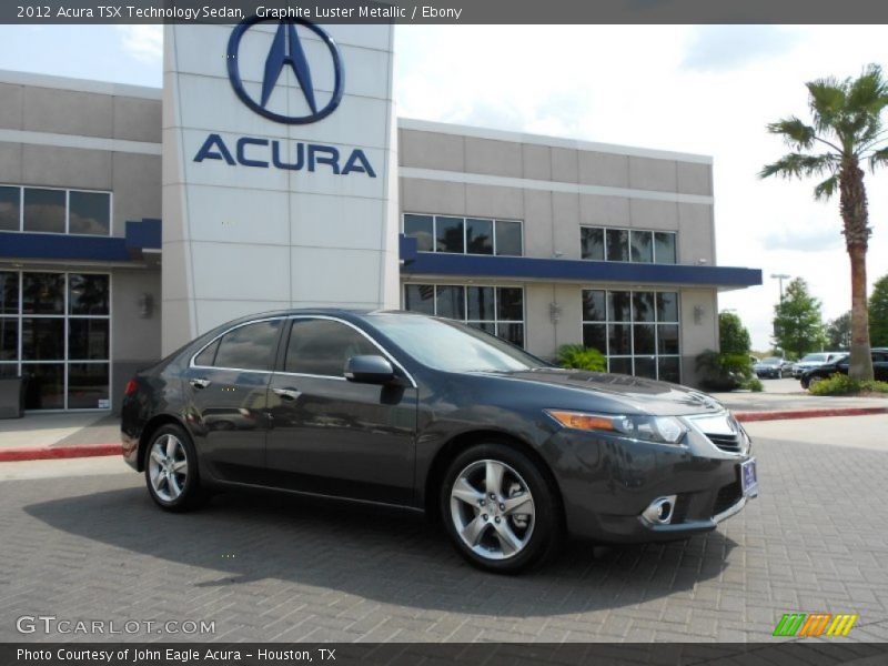 Graphite Luster Metallic / Ebony 2012 Acura TSX Technology Sedan