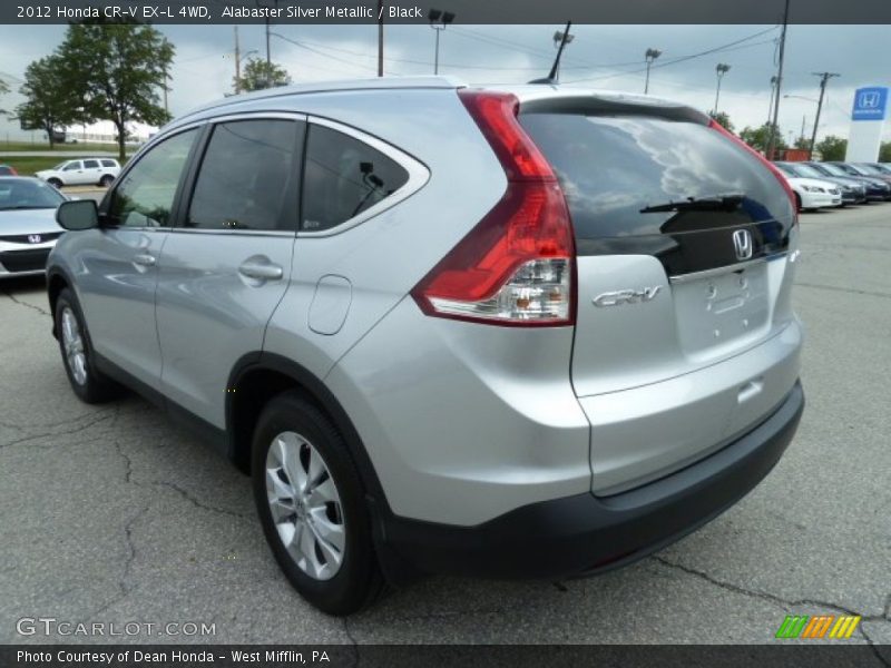 Alabaster Silver Metallic / Black 2012 Honda CR-V EX-L 4WD