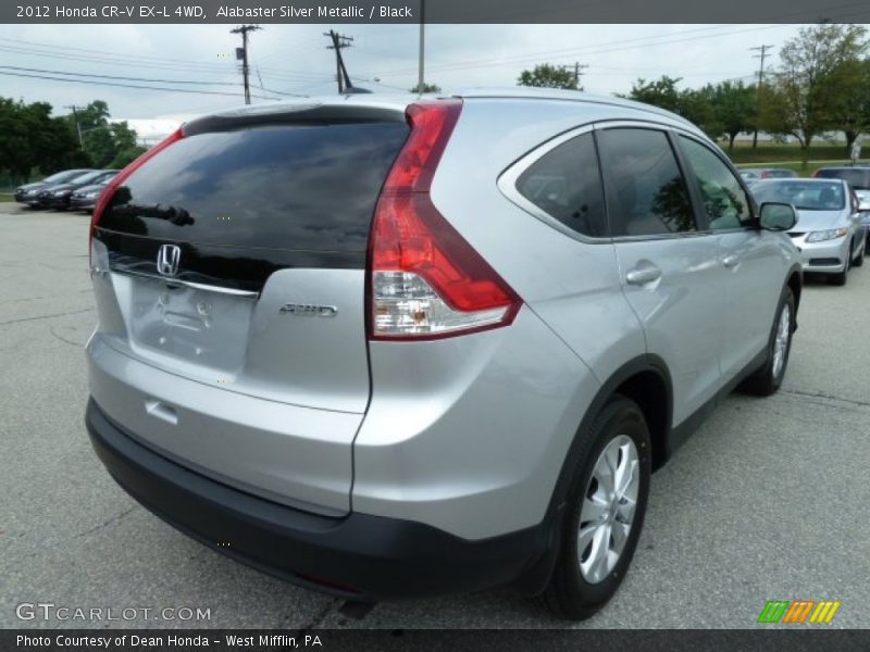 Alabaster Silver Metallic / Black 2012 Honda CR-V EX-L 4WD